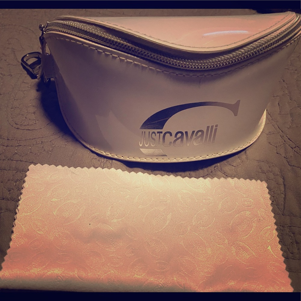 Just Cavalli sunglasses case with cleaning cloth
